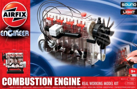 Ai42509 Combustion 4syl Engine, Moving model kit