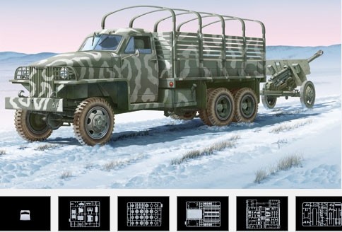 It6499 Lend-Lease U.S. truck with ZIS-3 Gun