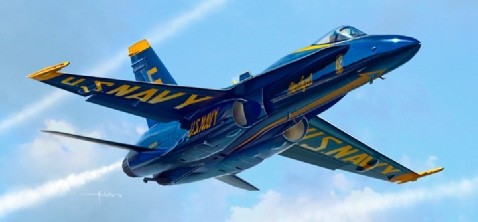 It1324 F/A-18 Hornet Blue Angels