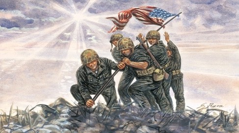 It6098 Iwo Jima Flag raisers
