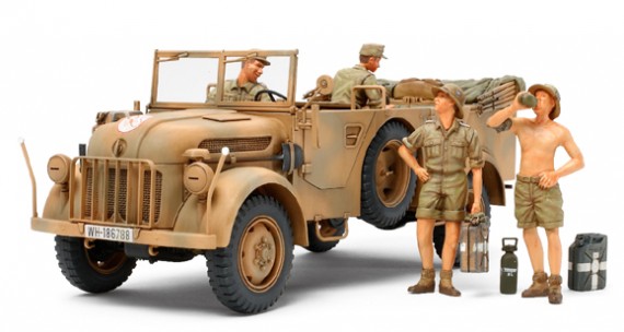 Ta35305 German STEYR 1500A/01 & Africa Corps at Rest