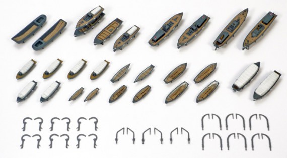 Ta78026 WWII japan Navy Utility Boat set