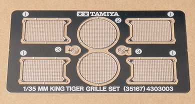 Ta35167 Photo-Etch Grille for King Tiger