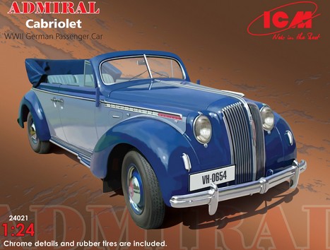 ICM24021 Admiral Cabriolet WWII German Car