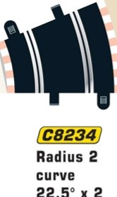 Sc8234 Radius 2 curve 22,5 x2