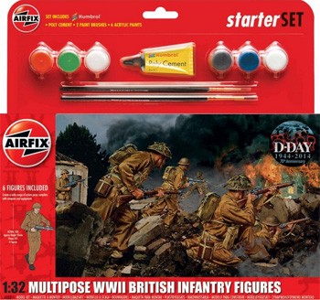 Ai55211 Multipose WWII British Infantry D-DAY