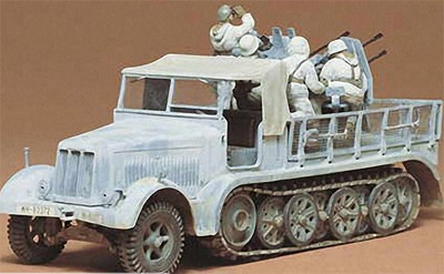 Ta35050 German 8ton Semitrack 20mm Flakvierling Sd.kfz 7/1