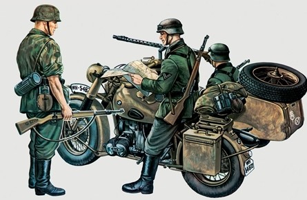 It0315 BMW R75 with Sidecar