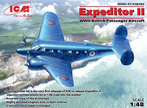 ICM48182 Expeditor II WWII Britis Passenger Aircraft