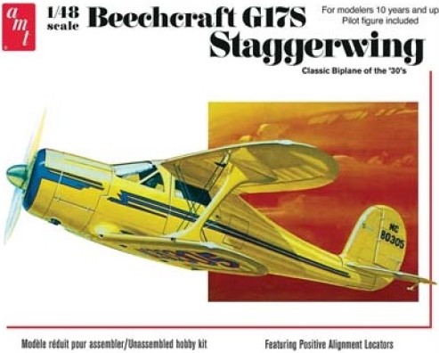 Amt886 Beechcraft G17S Staggerwing