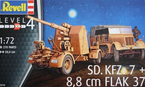 Re03210 German Sd.Kfz.7+8,8 mm FLAK 37