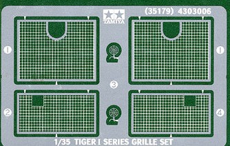 Ta35179 Tiger I Photo Etched Grille Parts