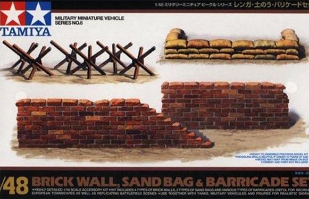 Ta32508 Brick Wall, SandBag & Barrcade SET