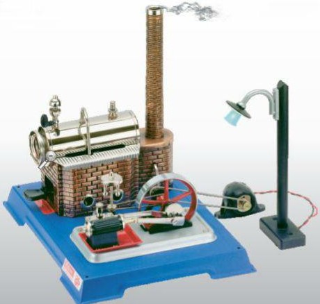 WiD105 Höyrykone + Dynamo + katuvalaisin