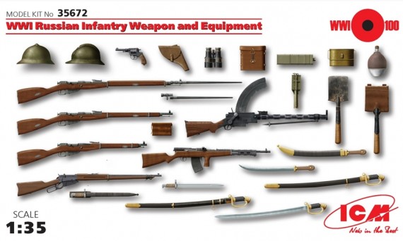 ICM35672 Weapon Set Russian WWI
