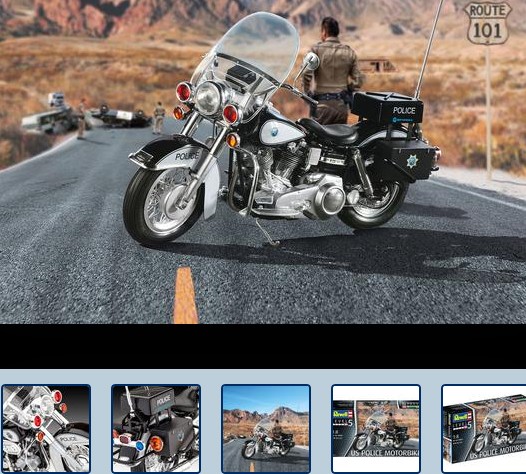 Re07915 US Police Motorbike (H-D)