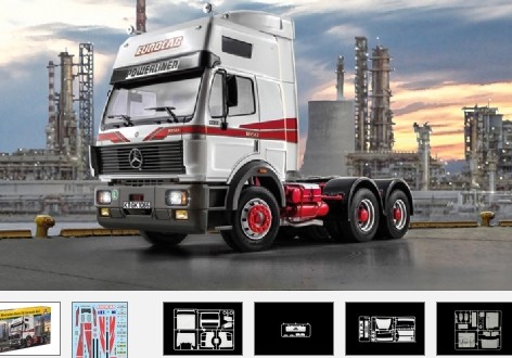 It3924 Mercedes Benz SK Eurocab 6x4