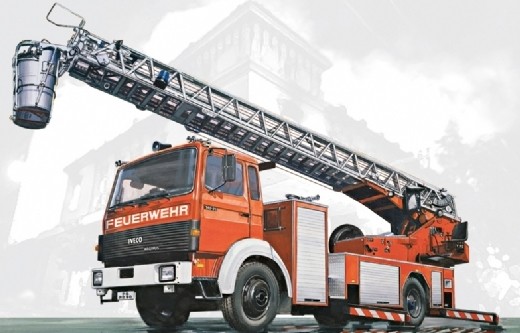 It3784 Iveco Magirus DLK 26-12 Fire Ladder Truck