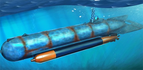 Hb80170 German Molch Midget Submarine