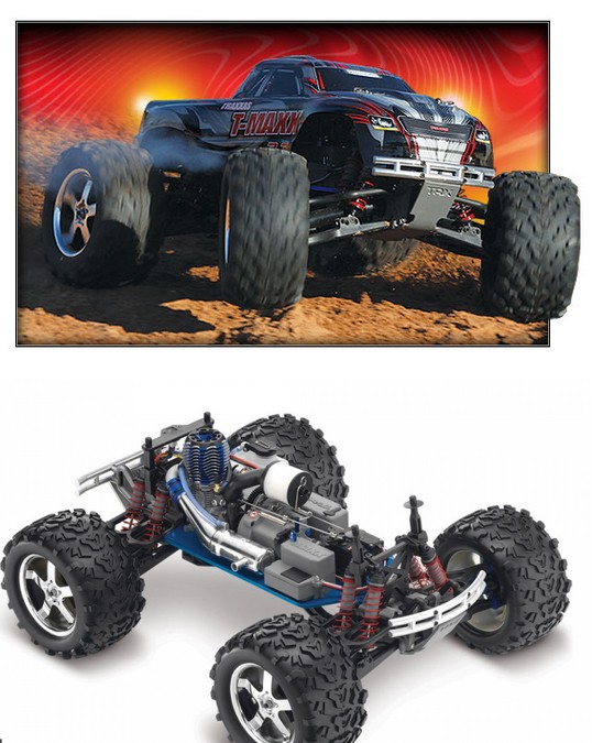 TRX49077-3 T-MAXX  RC polttomoottorilla