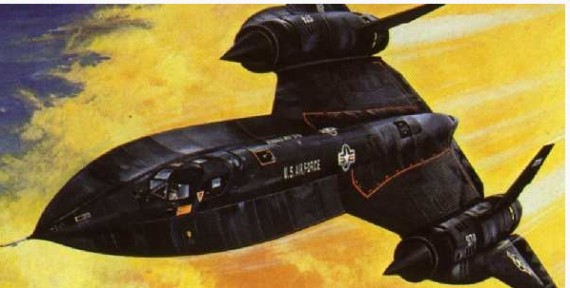 It0145 SR-71 Blackbird with Drone