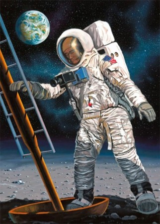 Re03702 Apollo 11 Astronaut on the Moon