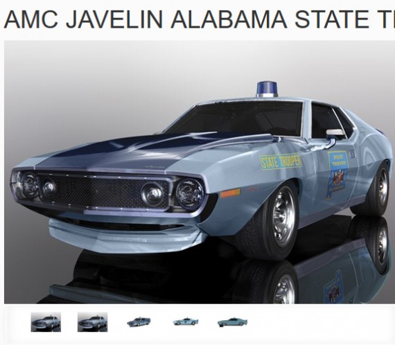 Sc4058 AMC Javelin Police Car