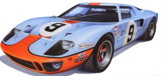 Fu126050 Ford GT 40 Le Mans 1968