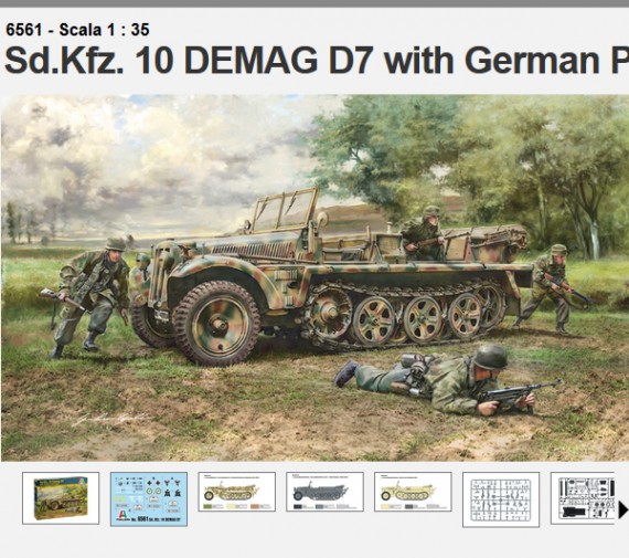 It6561 Sd.Kfz 10 Demag D7