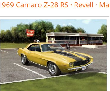 Re07081 69 Camaro Z/28 Rs