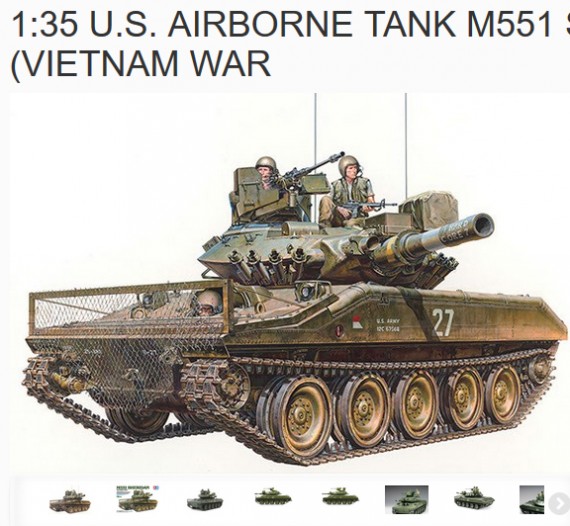 Ta35365 M551 Sherridan Vietnam war