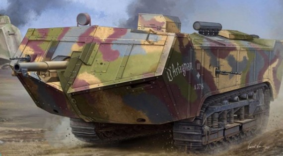 Hb83860 French Saint-Chamond Heavy Tank-Late