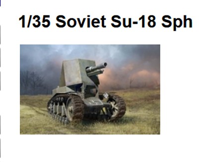 Hb83875 Soviet SU-18 SPH