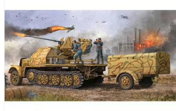 Tr01526 German 3,7cm Flak 37 Auf Selbstfahrlafette