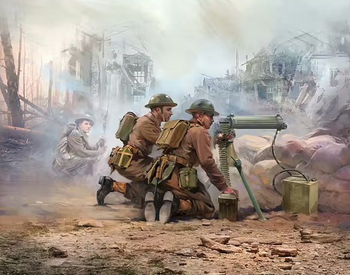 Icm35646 WWII British Vickers MG Crew