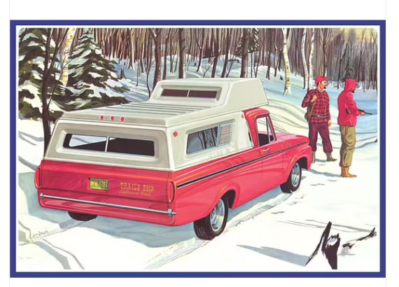 Amt1412 Ford F-100 Camper PU 1963