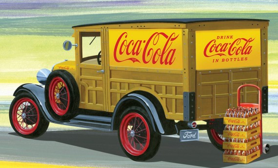 Amt1333 Ford 1929 Woody /Pickup ’coca cola’