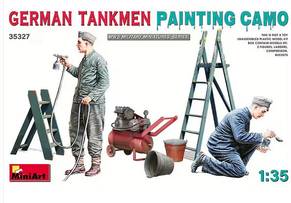 MINIART 35327 German Tankmen Painting Camo
