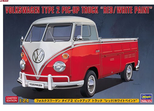 Ha20556 Volkswagen T 2 PIC-UP  &rsquo;Red/White&rsquo; Paint